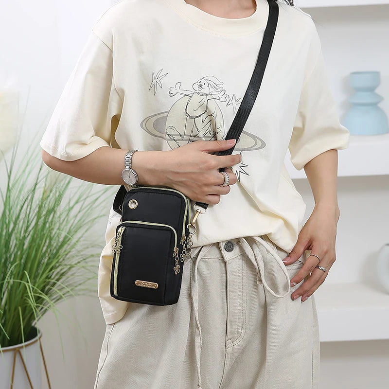 Women's Lightweight Nylon Crossbody Or Arm Bag