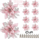 10/5/1pcs 14.5cm Glitter Christmas Tree Or Gift Wrap Decoration.