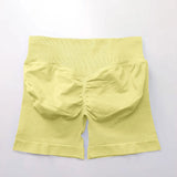 NCLAGEN 4.5" Women's  Low Ribbed Band Scrunch Butt Seamless Impact Shorts
