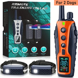 3280FT Dual Battery Display Dog Training Shock Collar With Beep Vibration Or Shock Mode