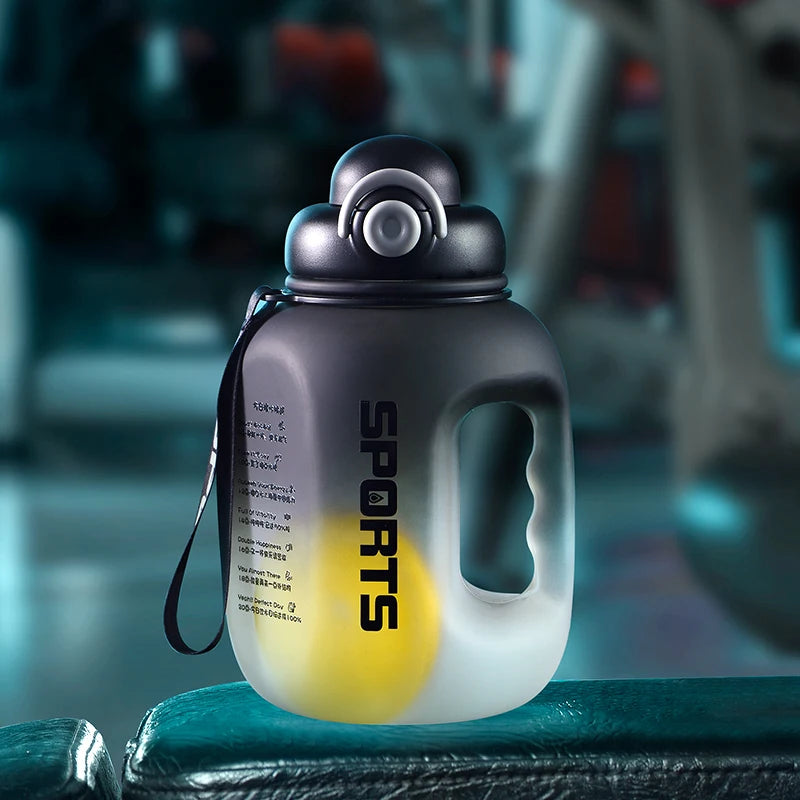 GIANXI  Plastic Sports Water Bottle With Straw
