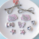 Silver Hello Kitty Charms Shoe Accessories