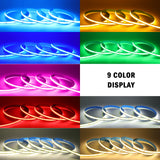 Battery Powered8MM COB Multi Color Led Strip 5V with Motion Sensor 320LEDs/M Led Induction