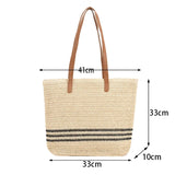 Women's Classic Straw Woven Beach Bag