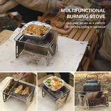 Tomshoo Portable Folding Stainless Steel Backpacking Barbeque