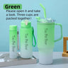 40oz Plastic 3 Piece Set Car Cup With Straw