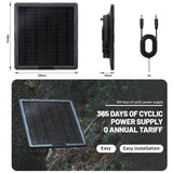 BL6A 5W Solar Panel Kit Built in 6000mAh 6V/12V Rechargeable Solar Charger With 3 In 1 USB Charge