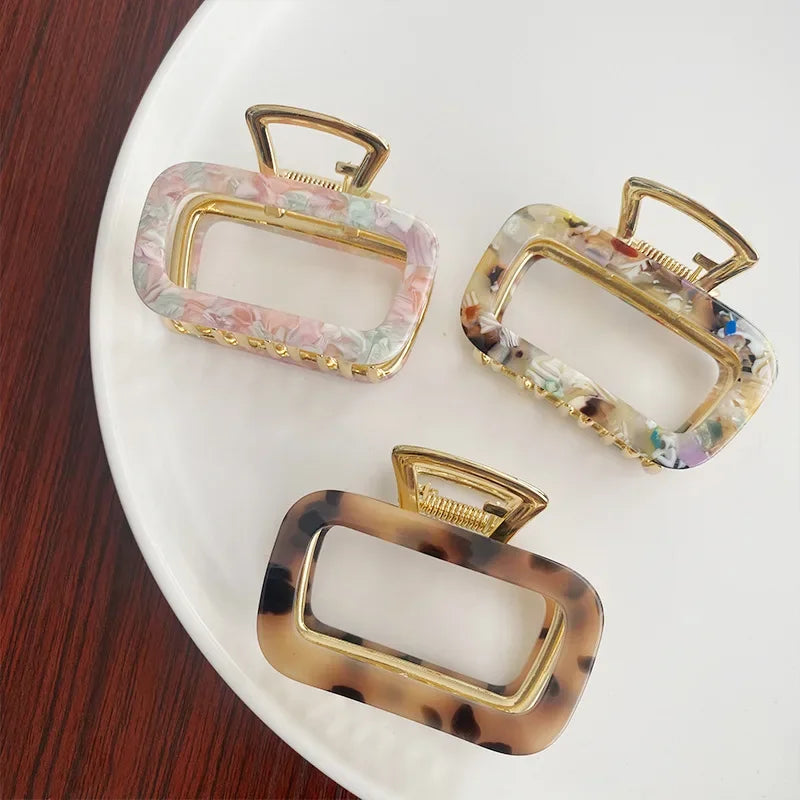 Small Colorful Elegant Acrylic Hair Clpsl