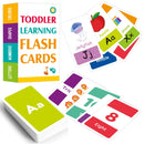 58pcs/set Alphabets, Letters, Numbers, Shapes, And Color Learning Flash Cards.