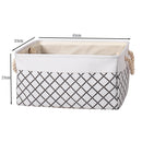 Cotton Linen Folding Storage Baskets.  Great For Organizing Kids Toys Or Laundry.