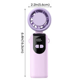 USB Rechargeable Foldable  Handheld Turbo Fan