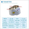 SS-968 Ultrasonic Cleaner 30/50W  40Khz Degas for Watches, Contact Lens, Glasses, Or Dentures