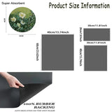 Absorbent Non-Slip Rubber Sole Coffee Machine Drip Mat