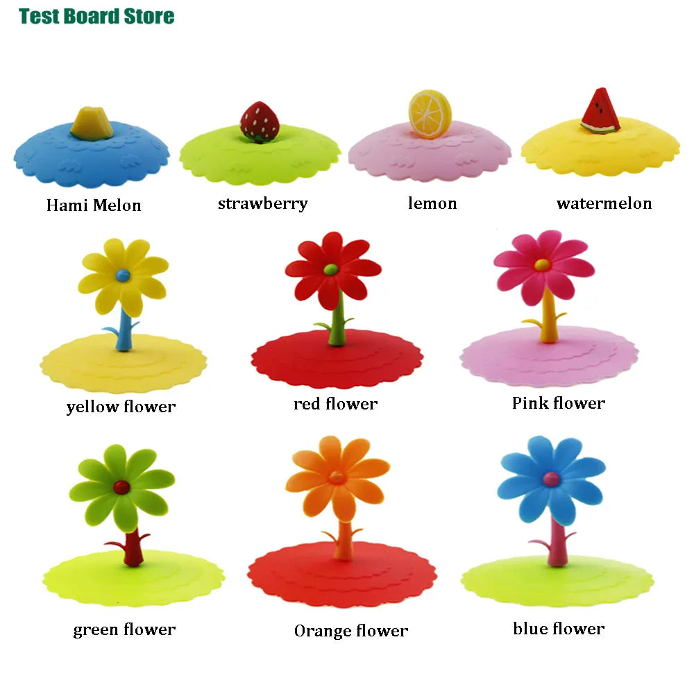 1PC High Temperature 10cm Silicone Cup Lids