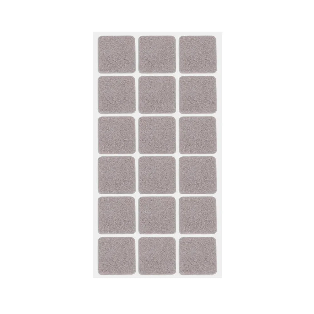 18/180Pcs  Round/Square Felt Adhesive Non-Slip Furniture Pads