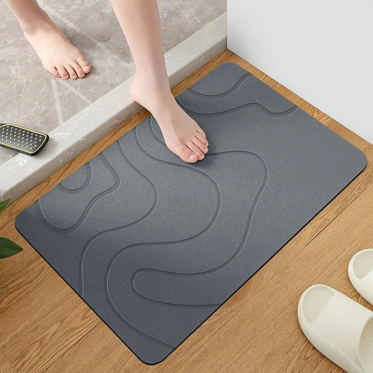 Quick Drying Non Slip Diatomaceous Earth Stone Bath/Kitchen Mat