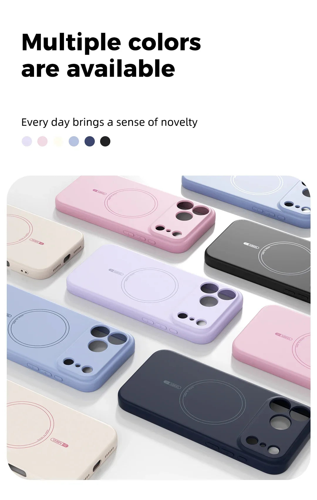 Magnetic Soft Cover Wireless Charge Liquid Silicon Case for iPhone 17 Pro Max 17Air 17Pro 17Pro Max