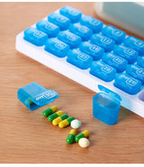 Portable 31 Days Medicine Box With Detachable Compartments