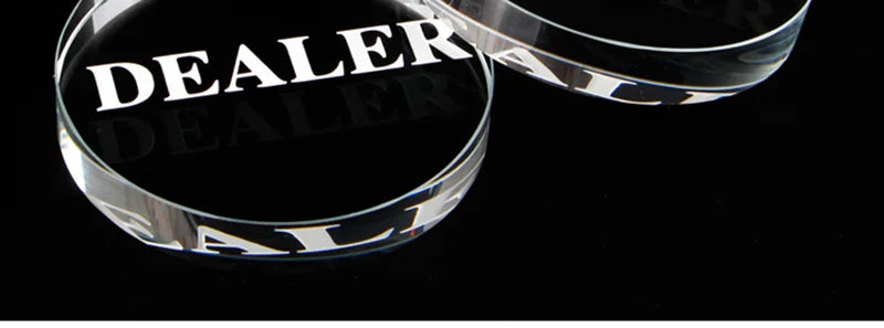 Texas Holdem Crystal DEALER Poker Chips