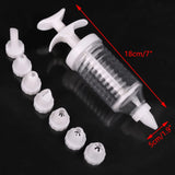 Plastic 8 Pipe Baking Nozzle Dispenser With Syringe