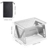 Tomshoo Portable Folding Stainless Steel Backpacking Barbeque