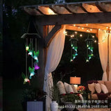 Outdoor Solar Charging Waterproof Hummingbird/Owl Wind Chime Light