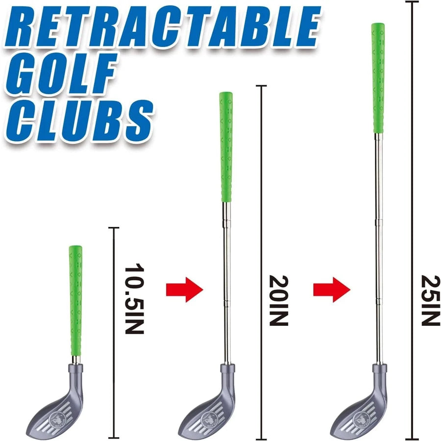 1 Set Children's Retractable Golf Clubs