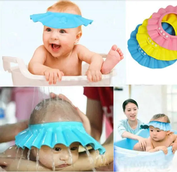 1/2/3PCS Adjustable Baby Shower Cap