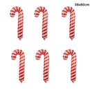 Variety Of Christmas Decorative Foil Balloons.