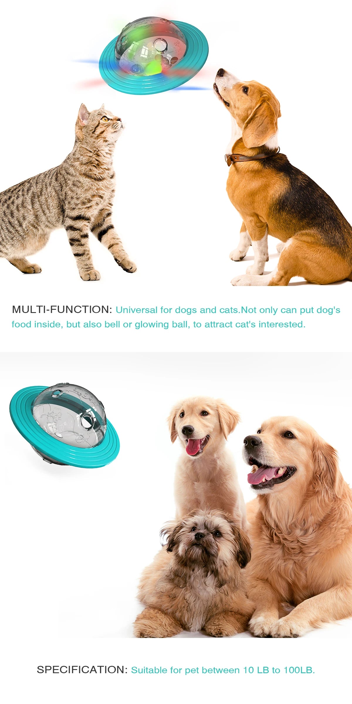 Slow Feed Dog Toy For Small Medium Or Large Pets