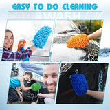 5PCS Double-sided Microfiber Washable Cleaning Mitt