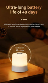 Rechargeable Led Dimmable Multicolor Night Light with Remote Control Or Touch Switch