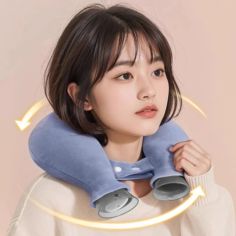 Soft Plush U-shaped Hot Water Bag for Neck