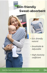 PANGDUBE 100% Polyester Kangaroo Wrap for Babies 0-15 Months