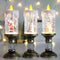Flameless LED/Battery Powered Christmas Crystal Candle Lamp.