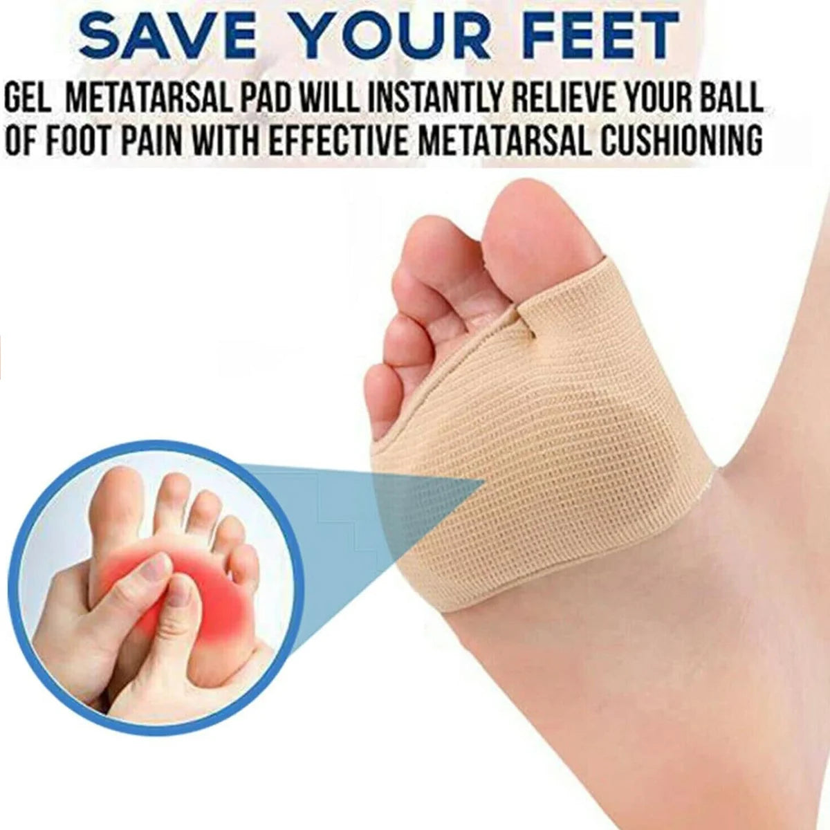 Silicone Forefoot Cushion Pads