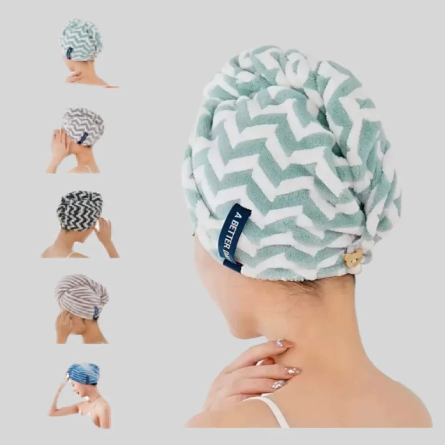 Quick Dry Anti Frizz Microfiber Hair Towels