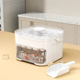 50-cube Double-layer Ice Cube Machine With Easy-To-Press Lid