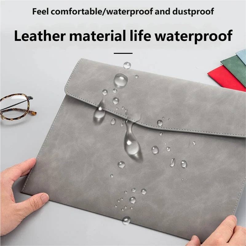 Waterproof A4 Leather File Document Folder