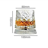 360 Degrees Rotating Crystal Whiskey Glass