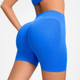 NCLAGEN 4.5" Women's  Low Ribbed Band Scrunch Butt Seamless Impact Shorts