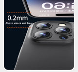 0.3mm Matte PP Hard Ultra Slim Phone Case For iPhone 17 16 15 14 Pro Max 16 Plus