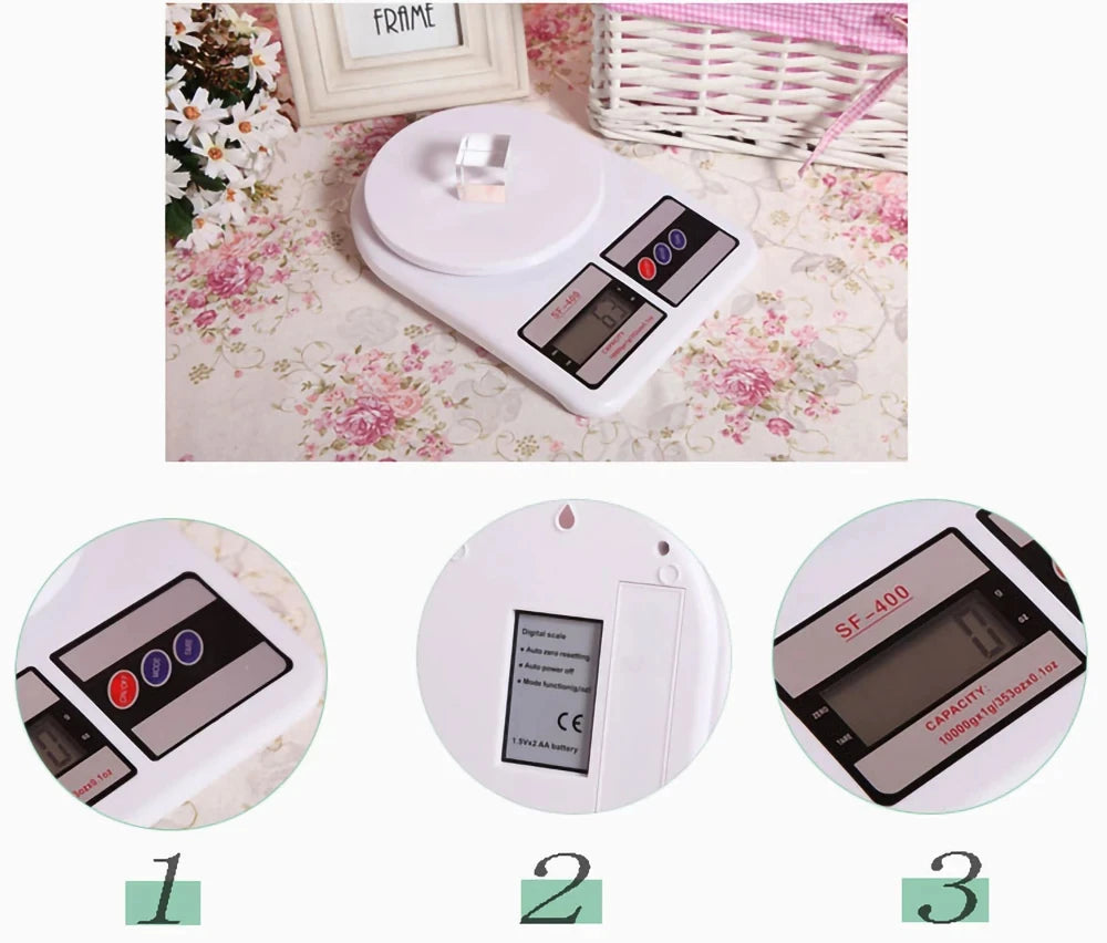 1pc 10kg Digital Kitchen Electronic Scale