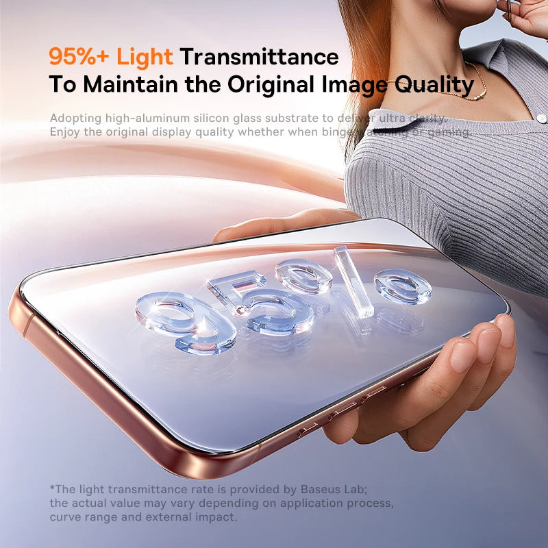 Baseus Crystalline HD Tempered Glass Screen Protector for iPhone 17 Pro Max