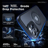Magsafe IPhone Mat Finish Air 17 16 15 14 13 12 11 Pro Max Plus With Lens Protector And Metal Ring Stand