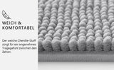 Kitinjoy Chenille Non-slip Washable Quick Drying Bath Mat