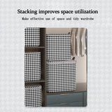 Large Capacity Folding Stackable Storage Boxes With Handles