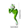 Resin Hanging Funny Drinking Frog Figurine For Planter Pots