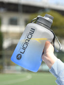 Plastic 2.4L Large Capacity Sports Water Bottle With Straw.