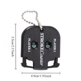 Mini Double Digit Golf Ball Strike Counter With Keychain